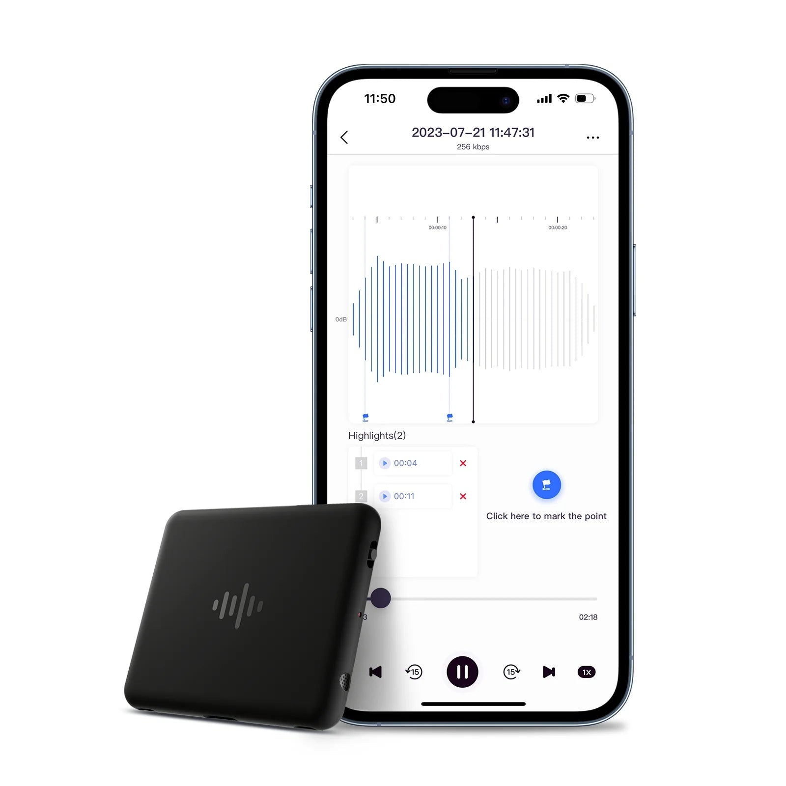 Small Voice Recording Devices Mini Voice Activated Recorder iZYREC