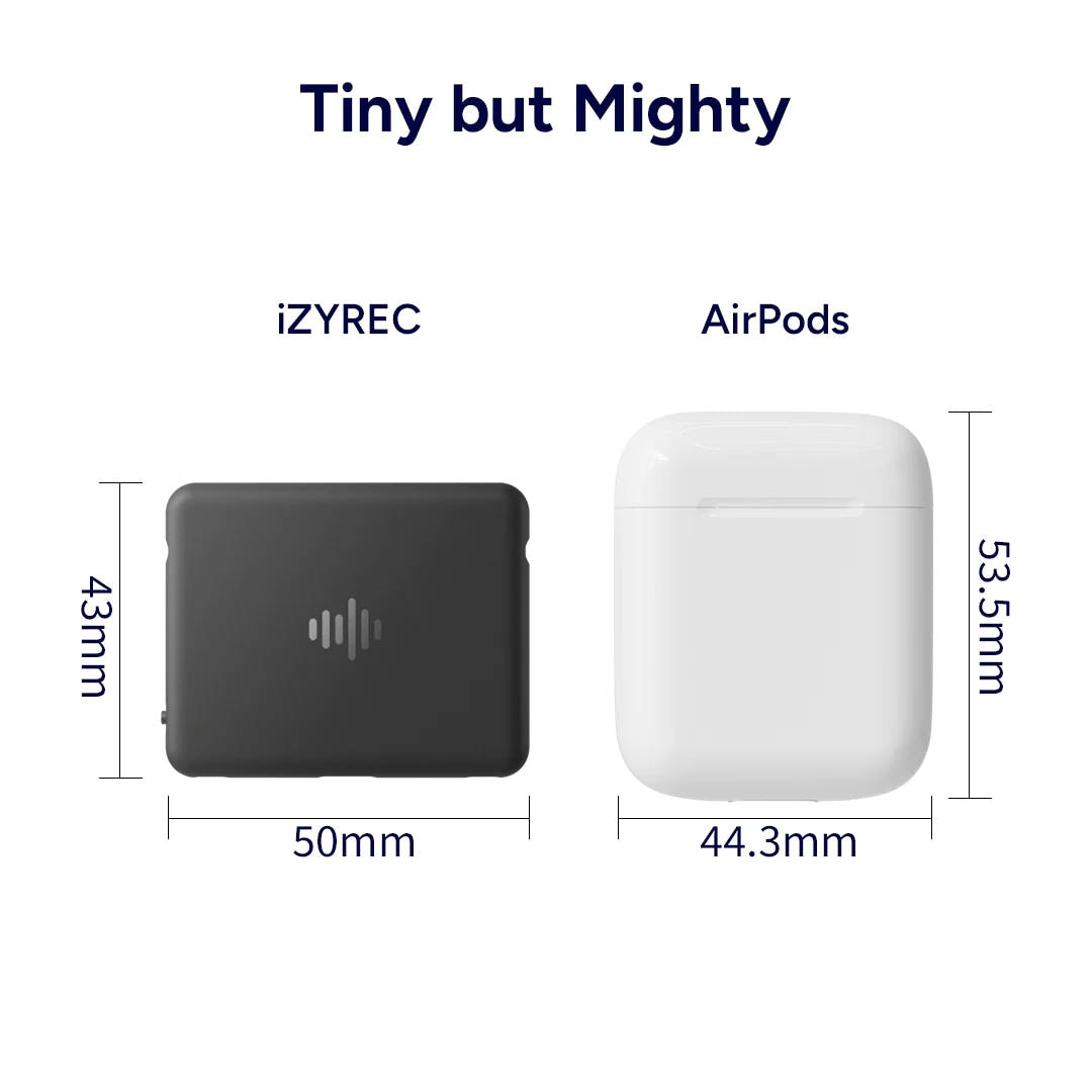 iZYREC MINI Voice Recorder Black