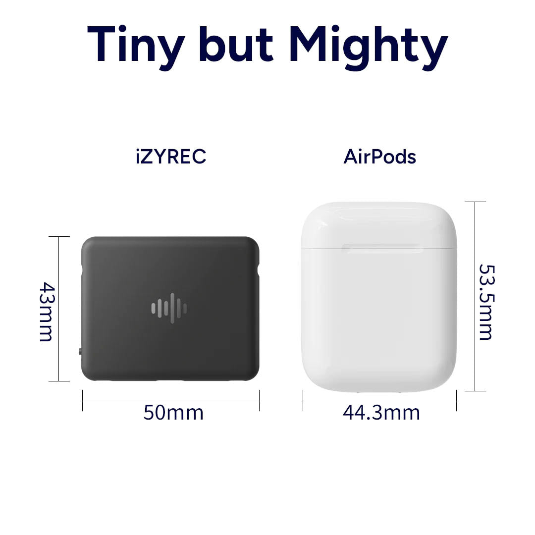 iZYREC MINI Voice Recorder Grey
