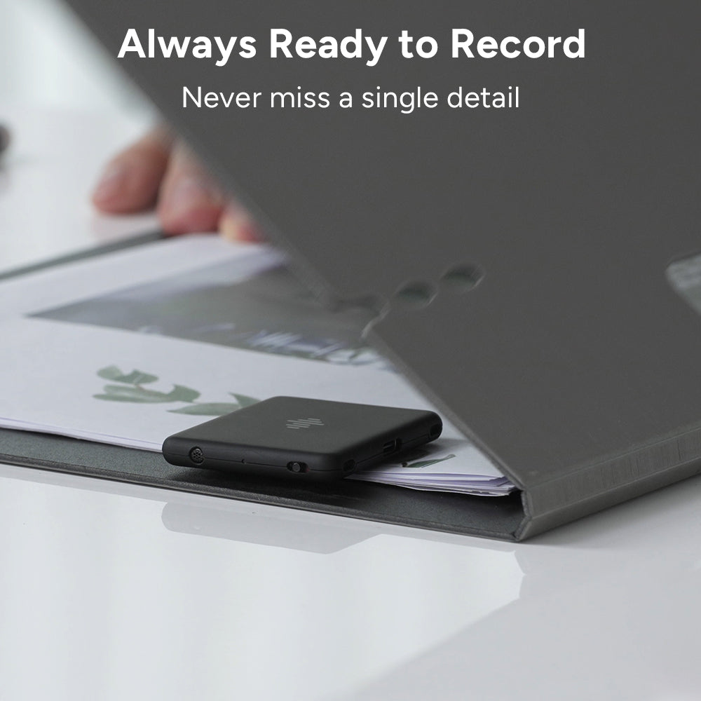 iZYREC MINI Voice Recorder, Strong Spy Hidden Audio Recorder, Free App Control, Compatible for iPhone Android